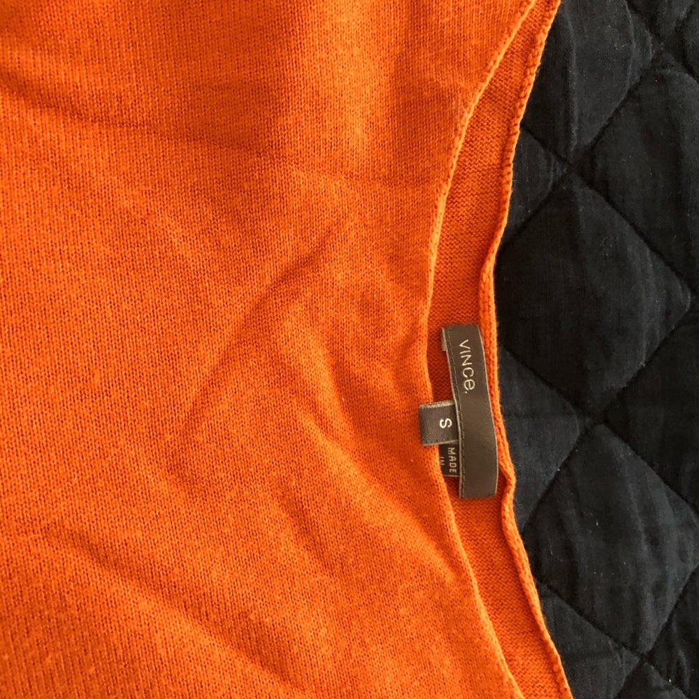 Vince cashmere orange sweater